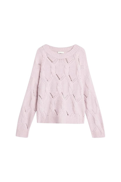 Gia Slouchy Crewneck Sweater in Lunar