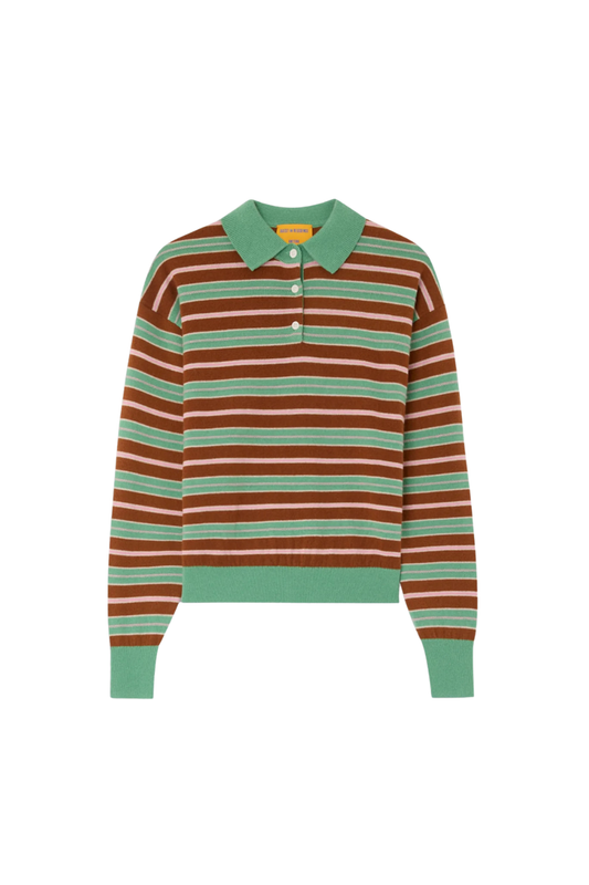 Collegiate Stripe Polo in Highland Combo