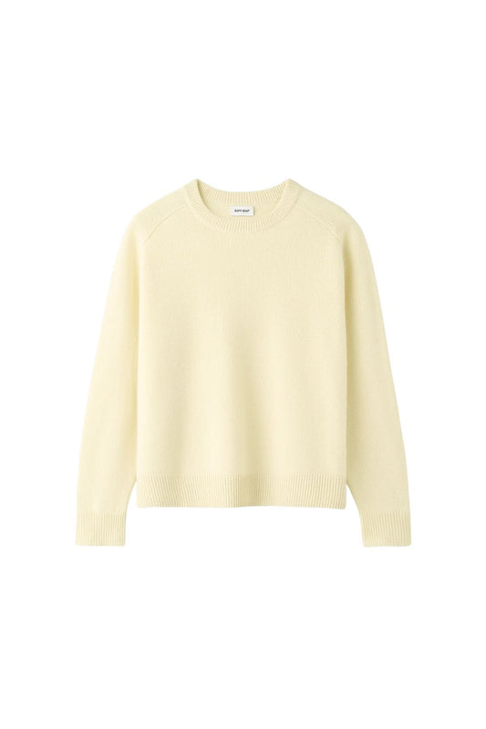 Boyfriend Crewneck in Waxed Paper