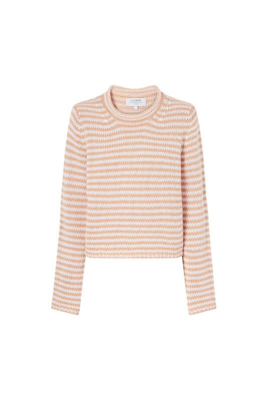 Stripe Marina Sweater in Seashell/Ivory