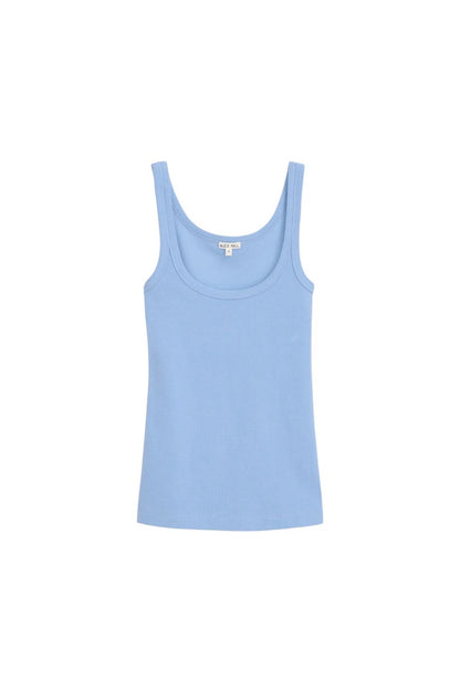 365 Ribbed Tank in Bel Air Blue