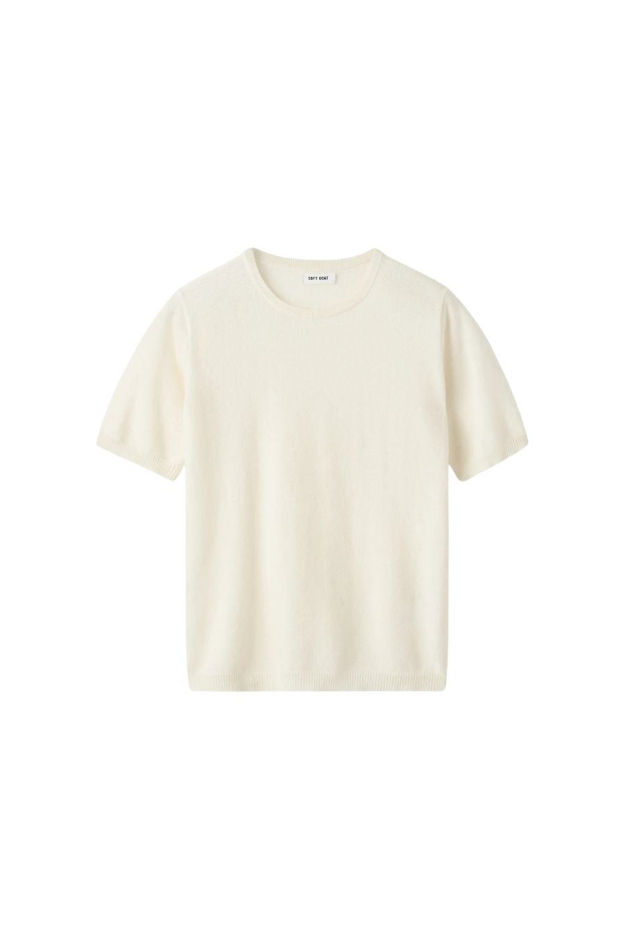 Short Sleeve Crewneck in Feather White