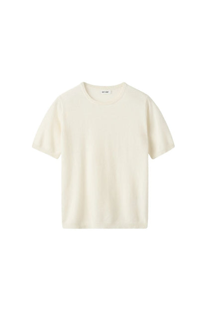 Short Sleeve Crewneck in Feather White