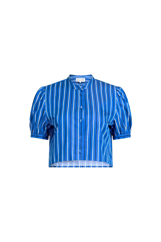 Jude-C Shirt in Azure Stripe