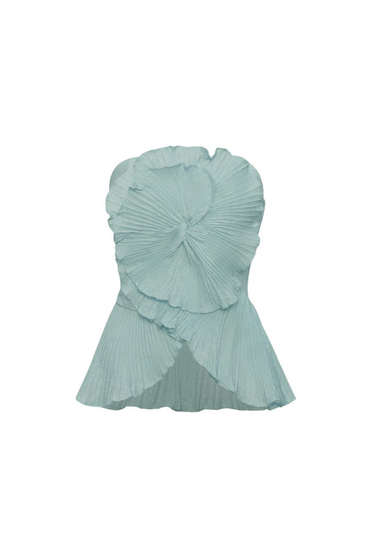 Imara Pleated Top in Mint