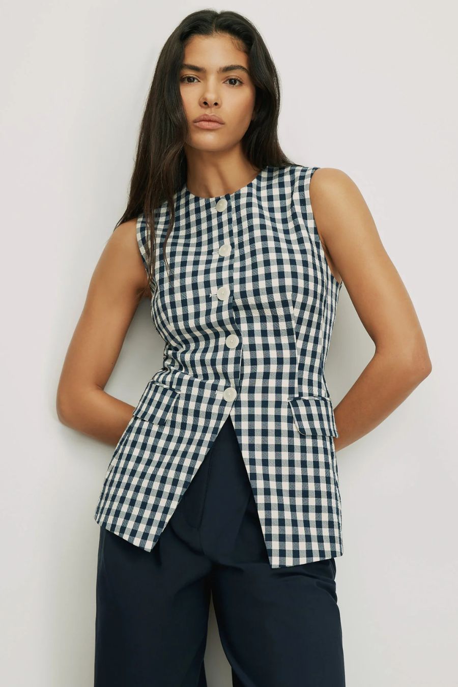 Lois Vest Navy/Dove