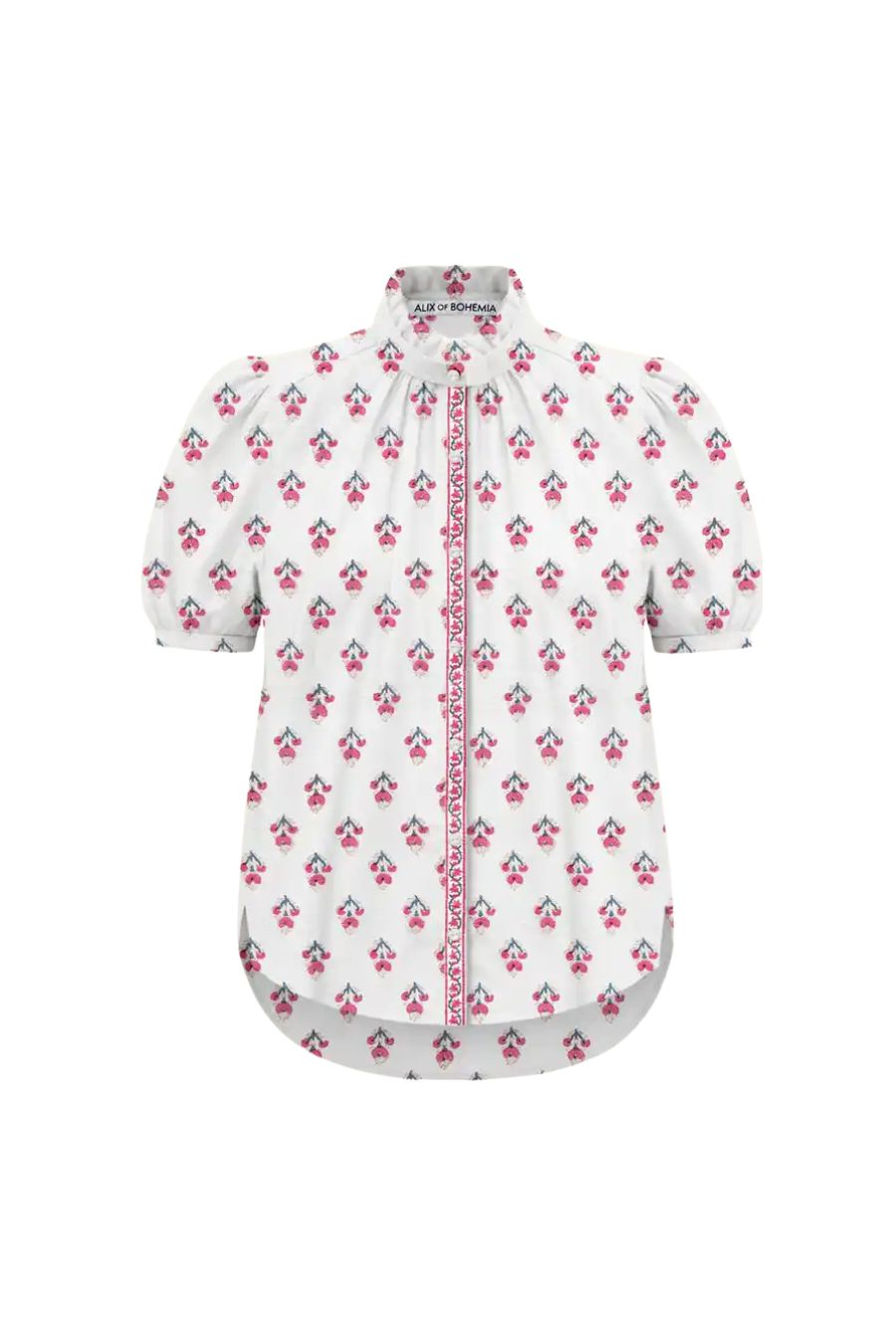 Winnie Ibis Rose Shirt in Off-White