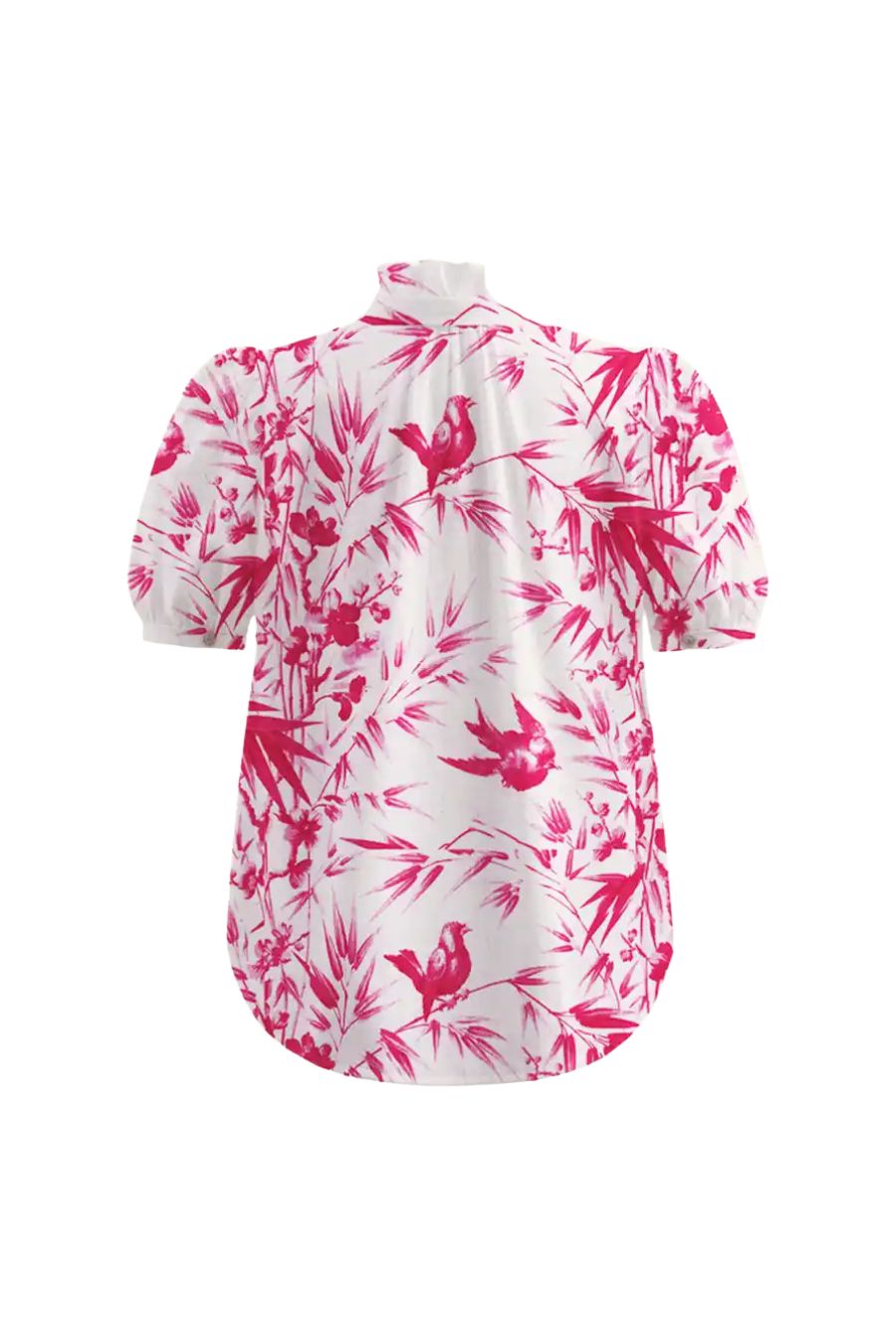 Winnie Rosette Swallow Shirt in Off-White