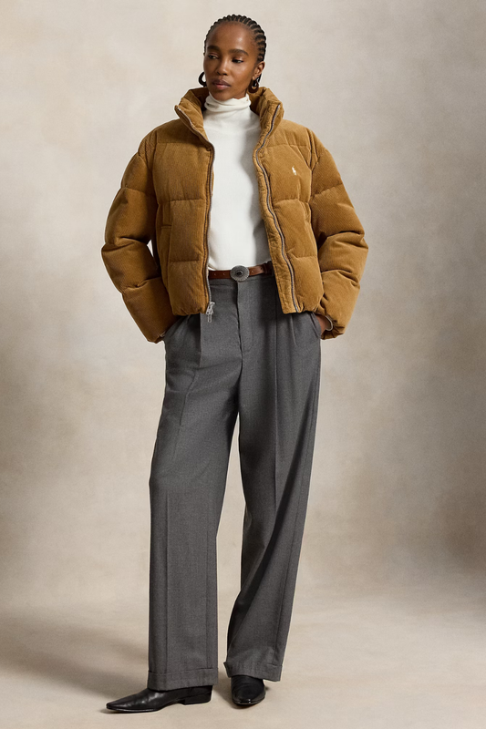 Corduroy Down Puffer Jacket