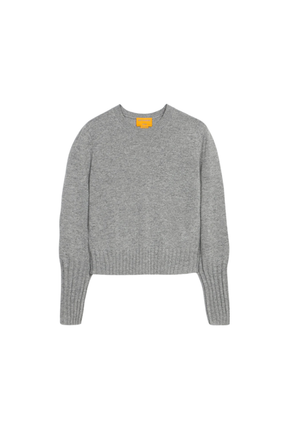Shrunken Crew in Heather Grey