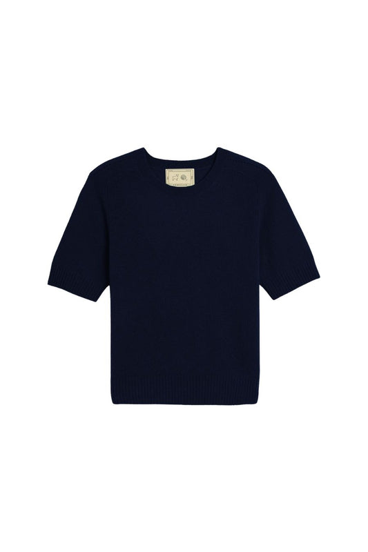 Kyla Cashmere Top in Navy