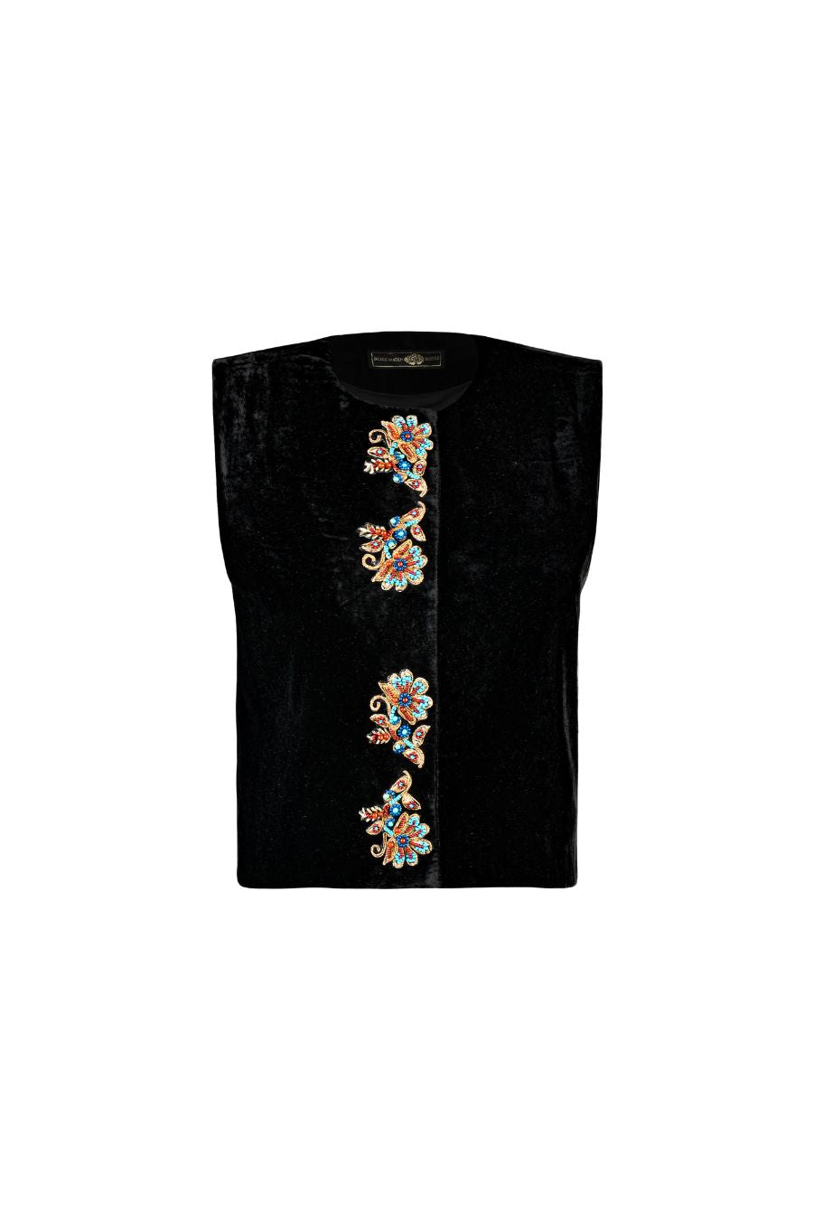 Nazgol Vest in Velvet Black