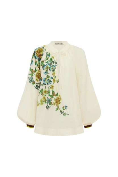 Phyllis Top in Cream by Alémais — designer top at Bunny & Babe