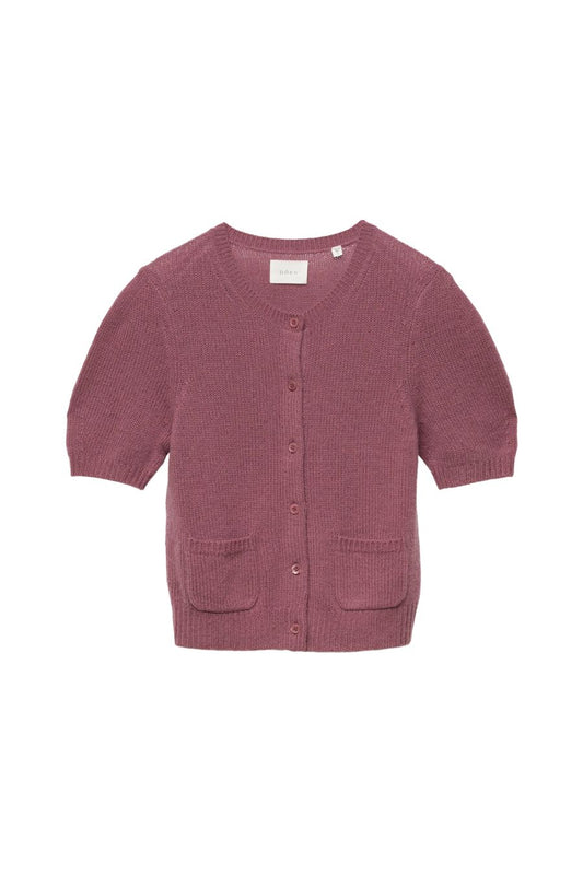 Alesia Cashmere Cardigan in Rose Mauve