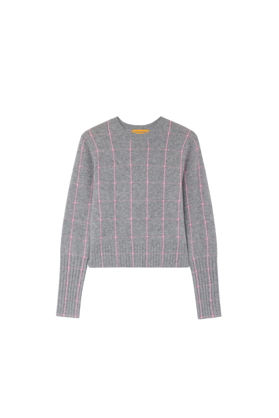 Shrunken Checker Crew in Heather Grey/Sprinkle