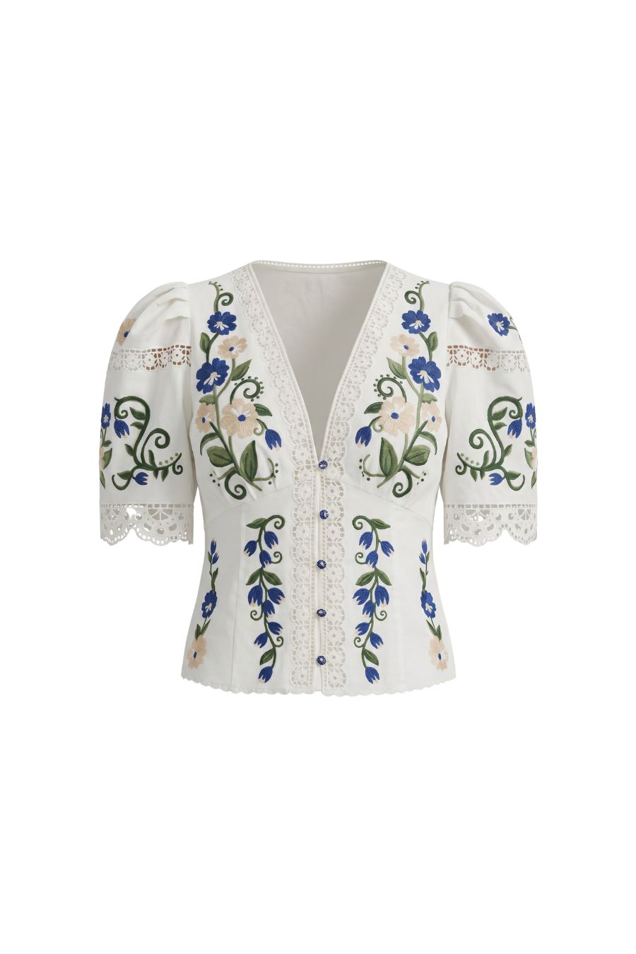 Countryside Land Blouse in Off White