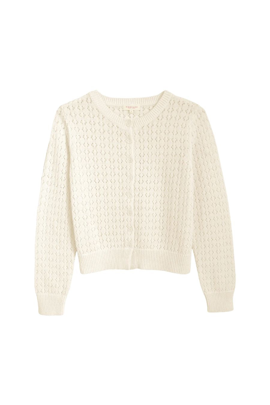 Emma Crochet Cardigan in Off White
