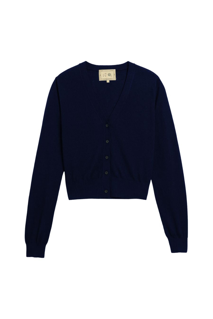Chloe Superfine Cashmere Cardigan in Navy
