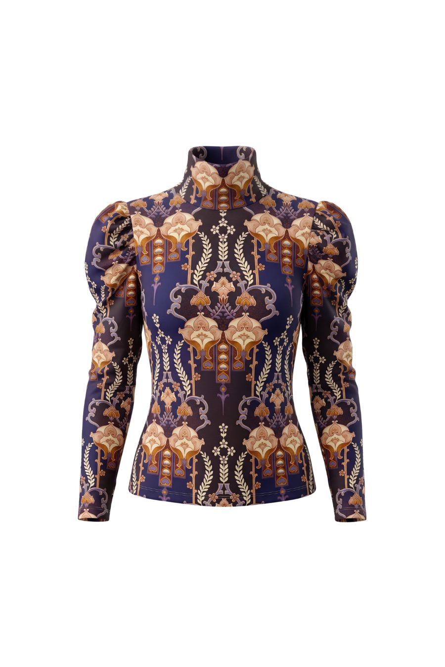 Chira Top in Flora Facade Blue