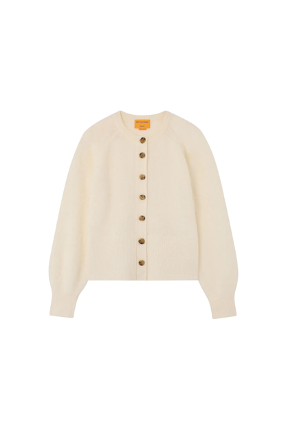 Grizzly Sculpted Cardigan in Cream