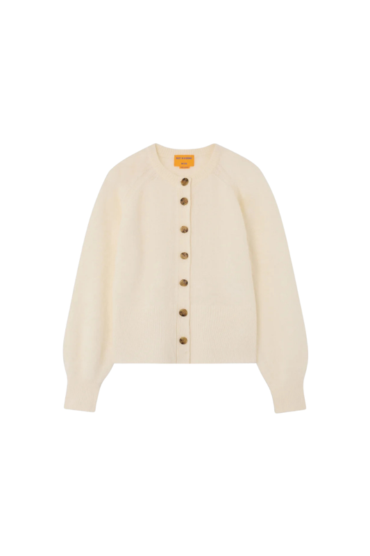 Grizzly Sculpted Cardigan in Cream