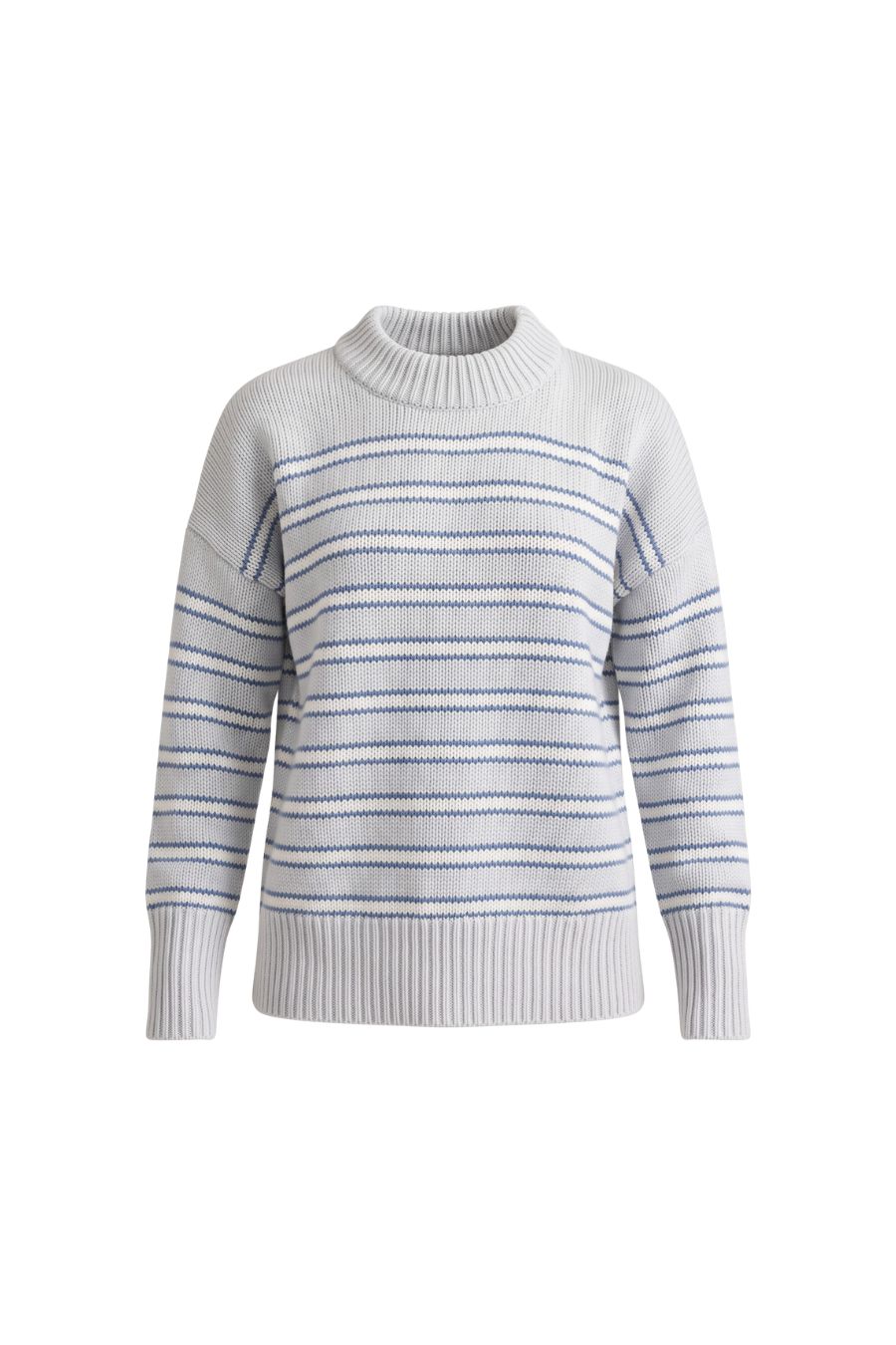 Marin Sweater in Stone/Denim Blue
