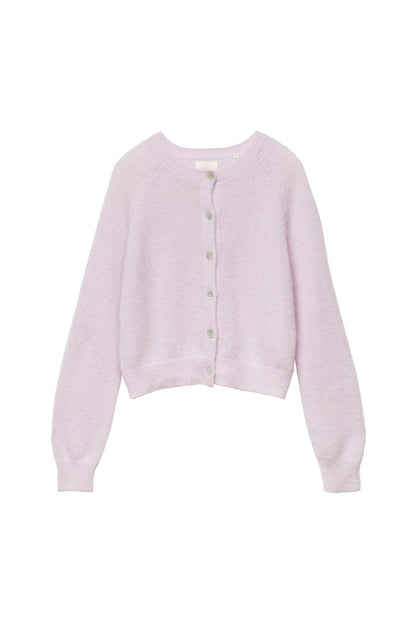 Petra Cardigan in Violet Thistle