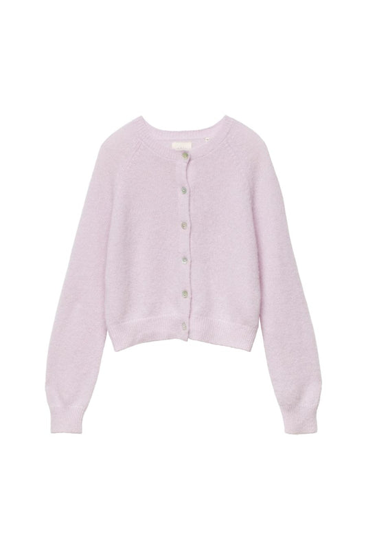 Petra Cardigan in Violet Thistle