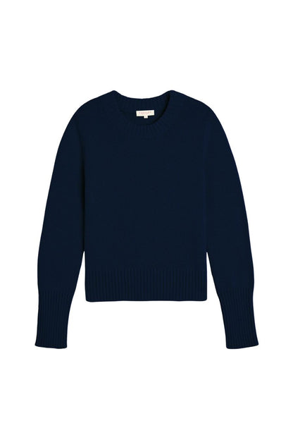 Micha Cotton Sweater in Navy