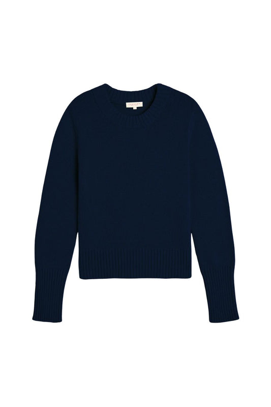 Micha Cotton Sweater in Navy