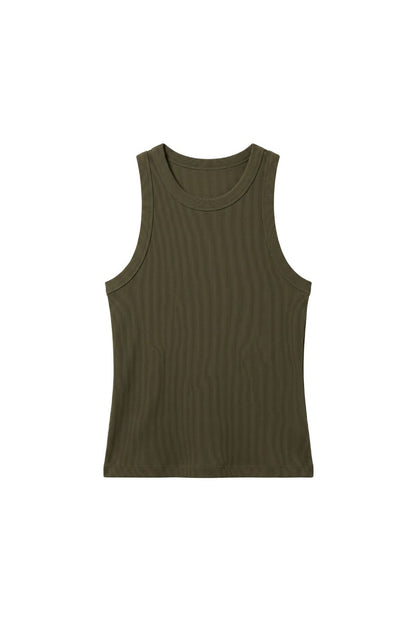 Cropped Jordyn Tank in Loden