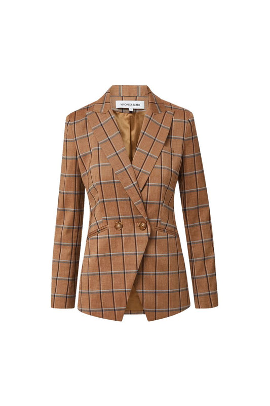 Rickey Plaid Dickey Jacket in Ochre Multi