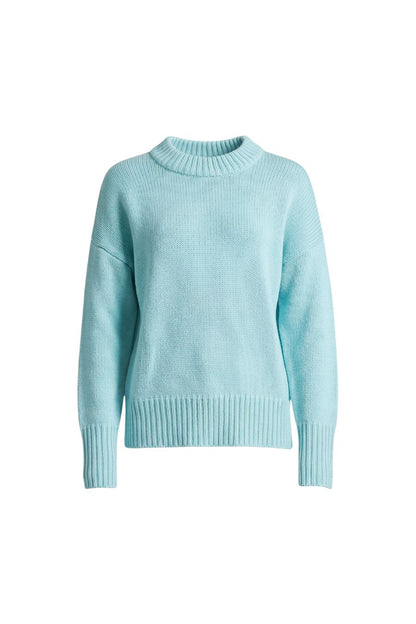Solid Marin Sweater in Aqua