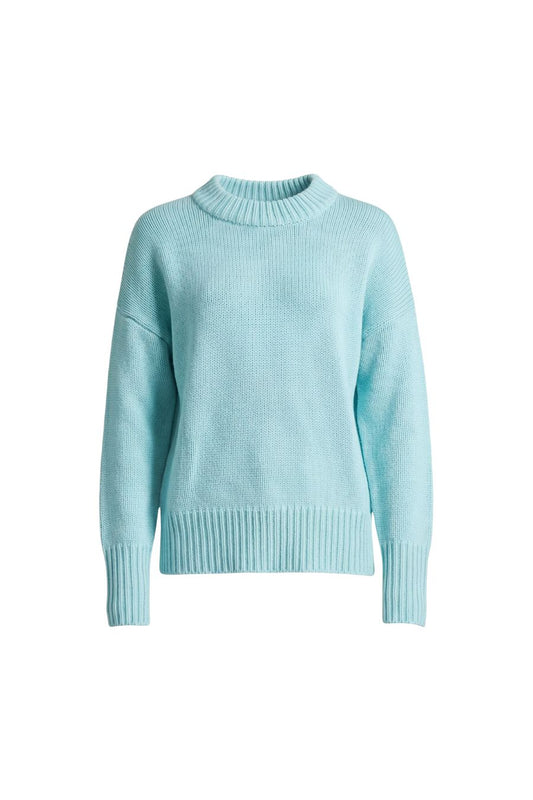 Solid Marin Sweater in Aqua