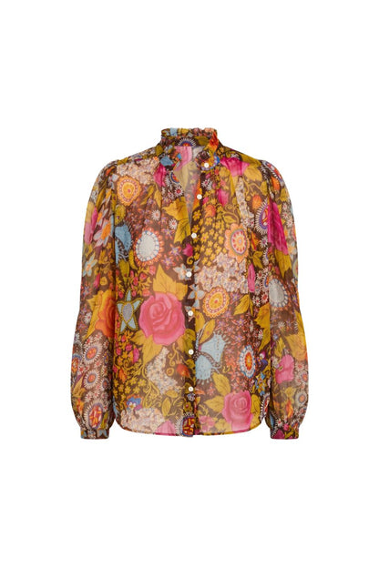 Annabel Bloom Mirage Shirt in Dark Brown