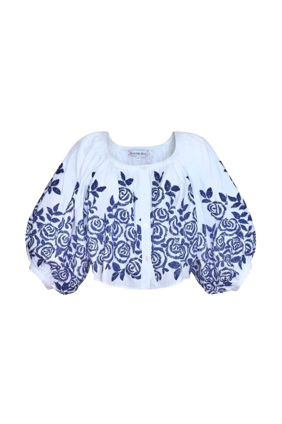 Marie Top in White Rose Fence