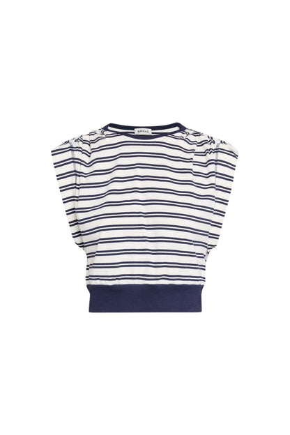 Joie Cotton Jersey Top in Midnight Stripe