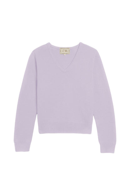 Lia Cashmere Sweater in Thistle