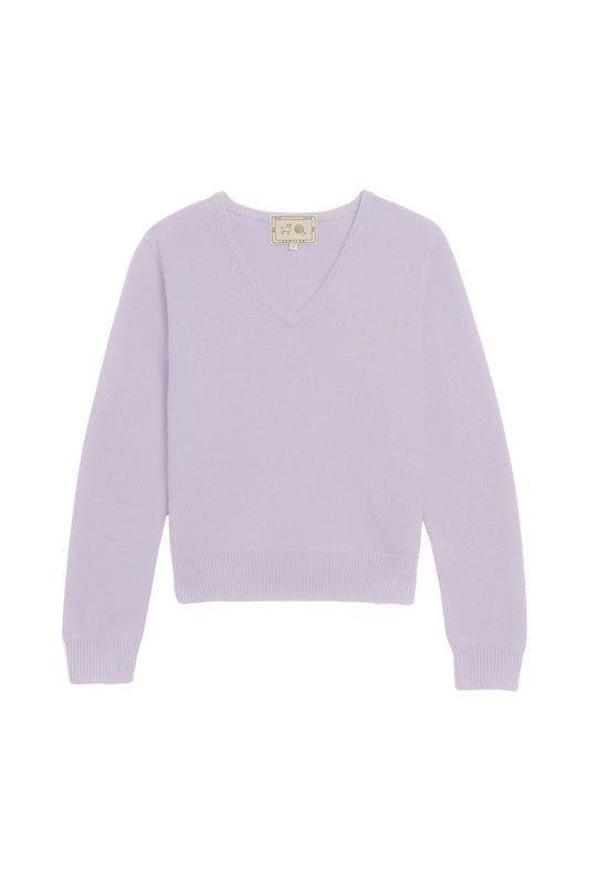 Lia Cashmere Sweater in Thistle