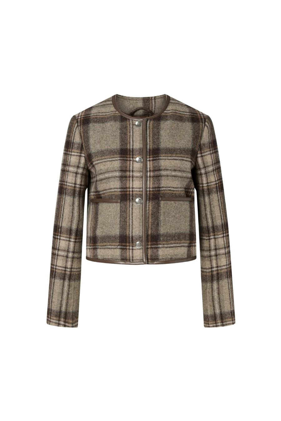 Ninette Jacket in Steel Checks