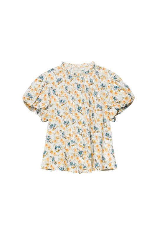 Millie Top in Narcissus Bloom