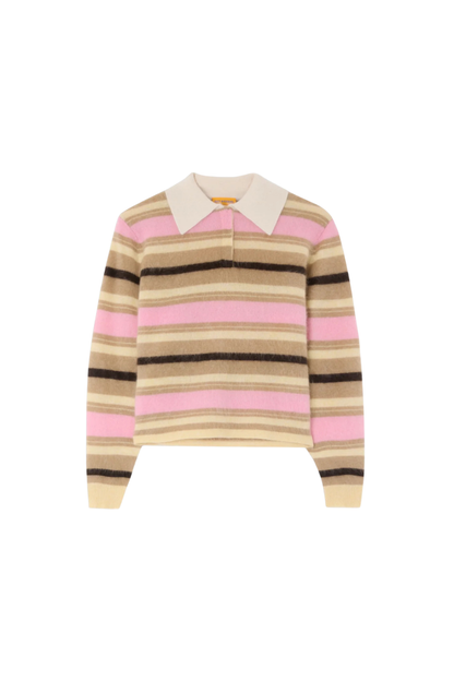 Grizzly Cropped Rugby in Sprinkle Combo