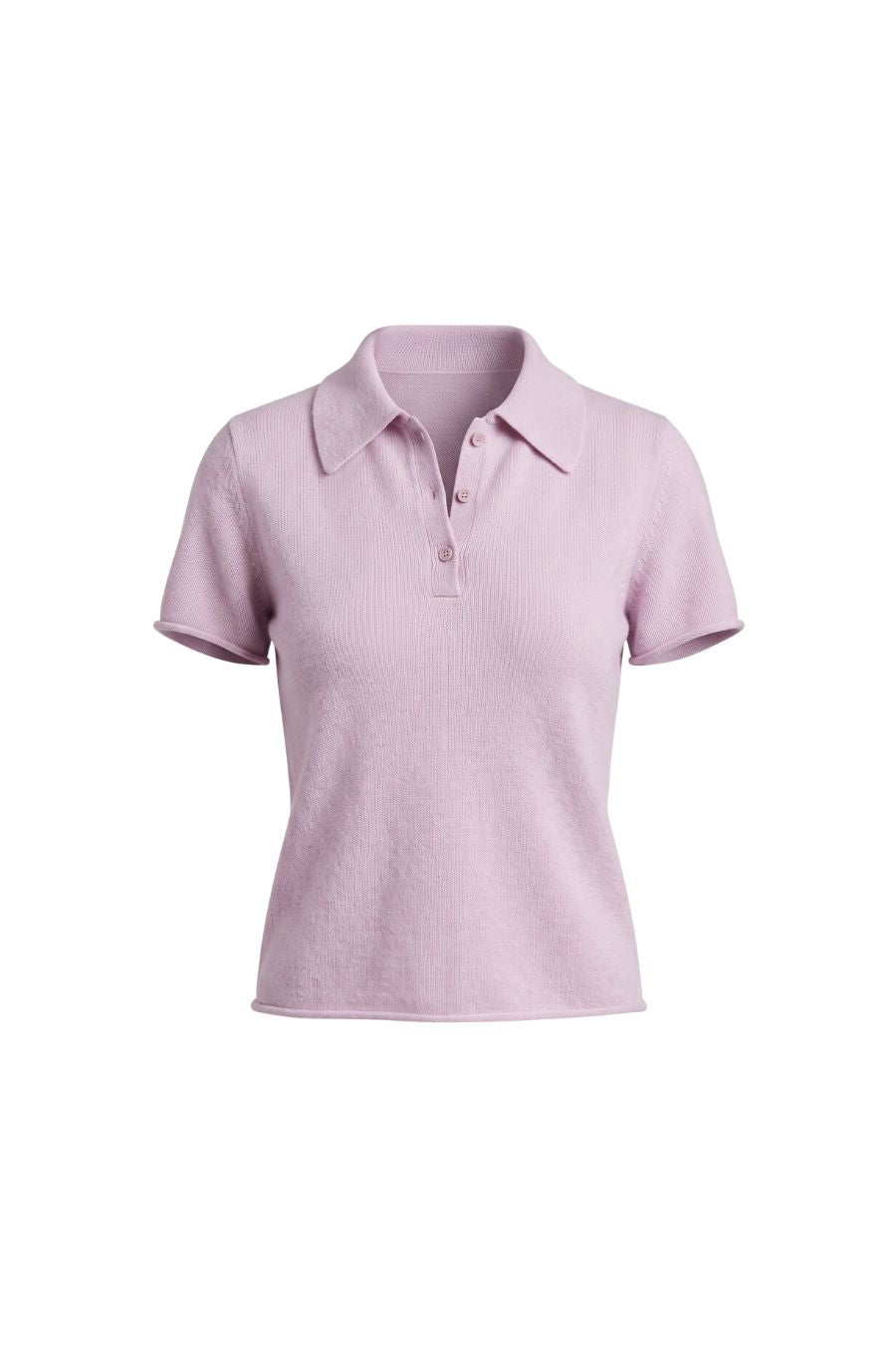 Rita Shrunken Polo in Soft Pink