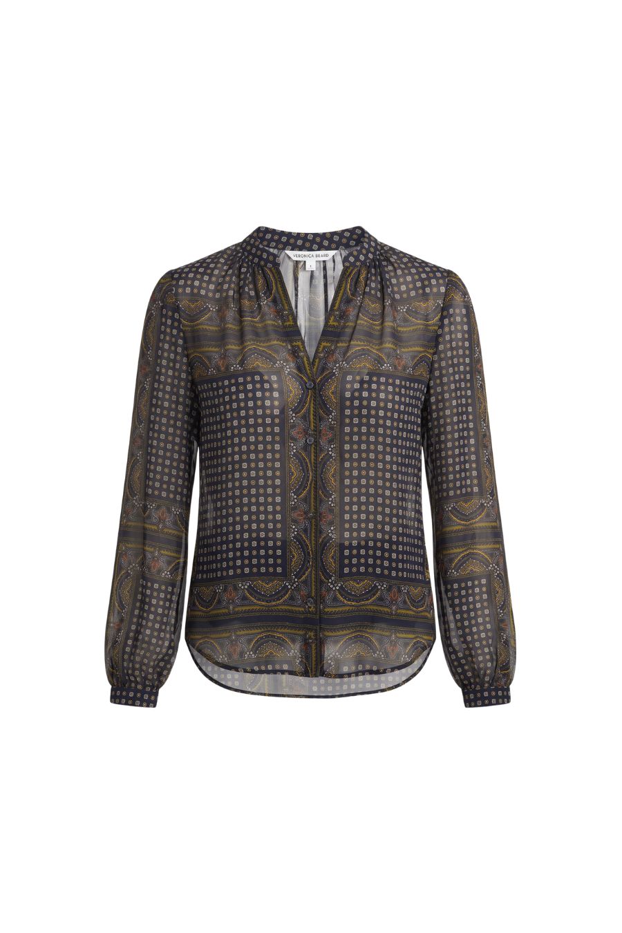 Ashlyn Blouse in Heritage Navy Multi