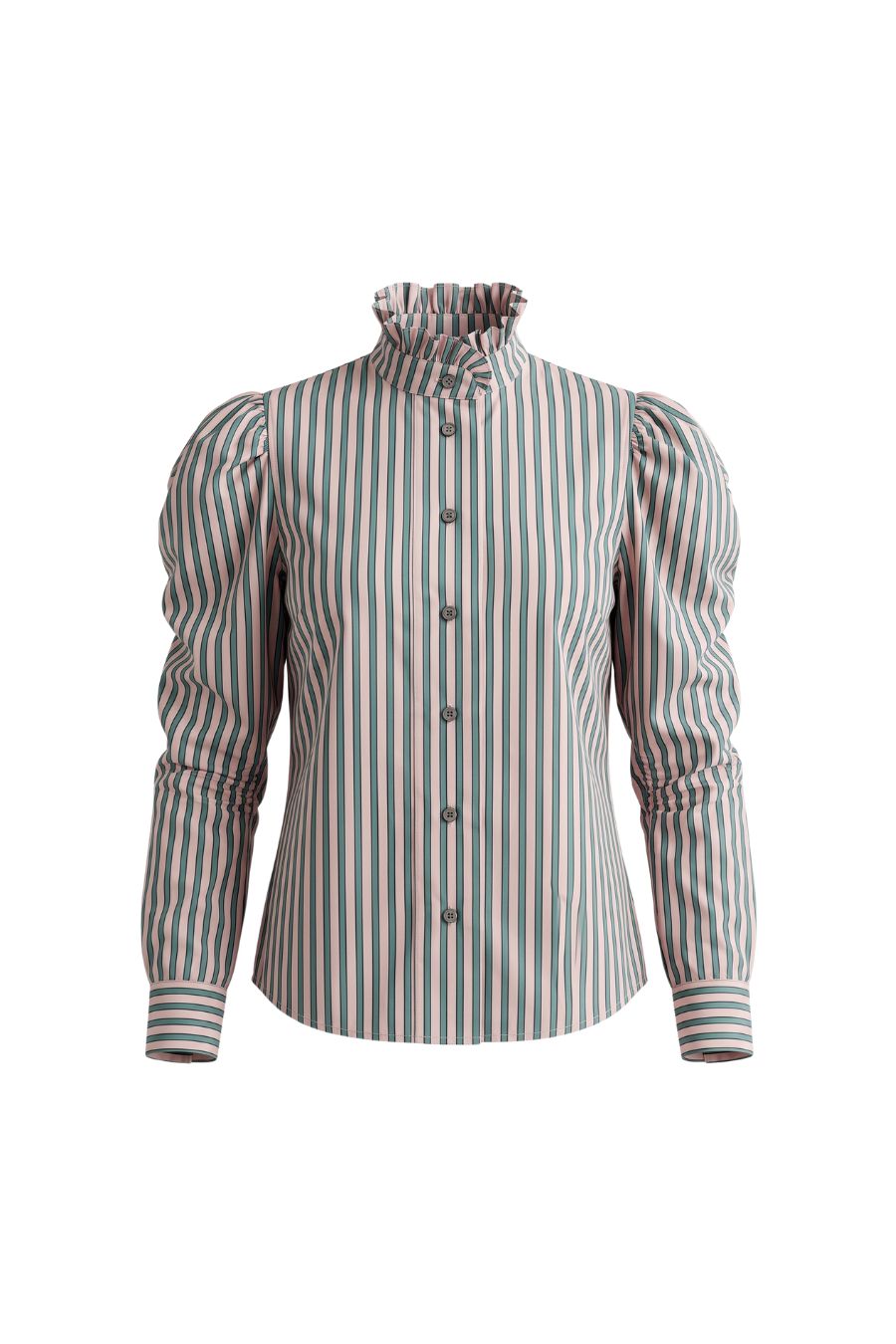 Wind Blouse in Pink/Teal