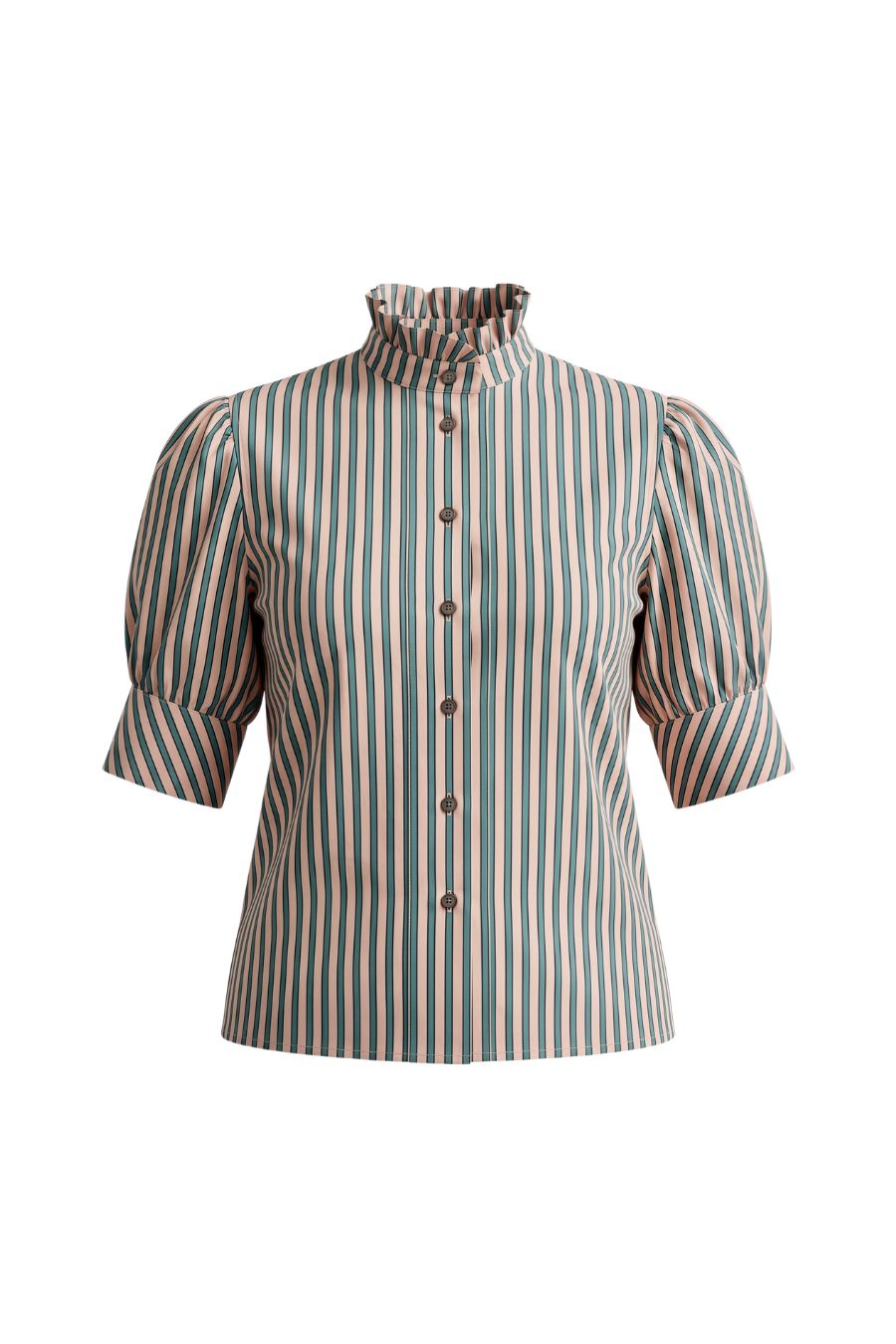 Vita Blouse in Pink/Teal