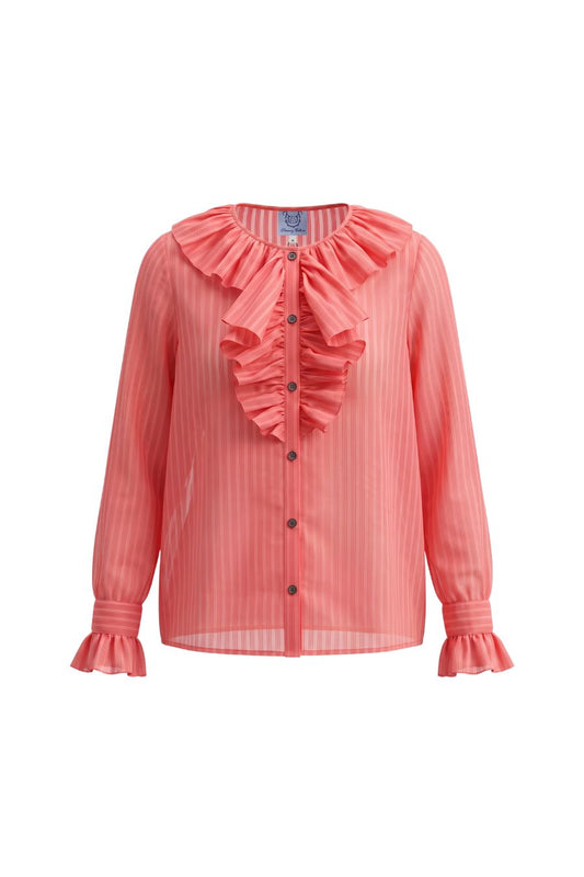 Louison Blouse in Flamingo Pink