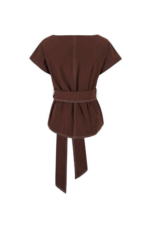 Don't Get Sash-y Top in Chocolate