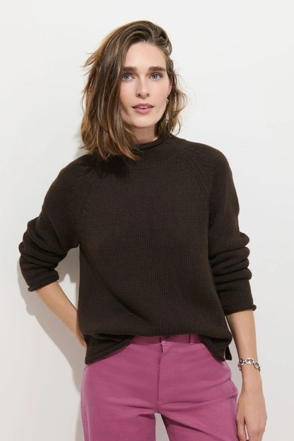 Eastport Rollneck in Dark Chocolate