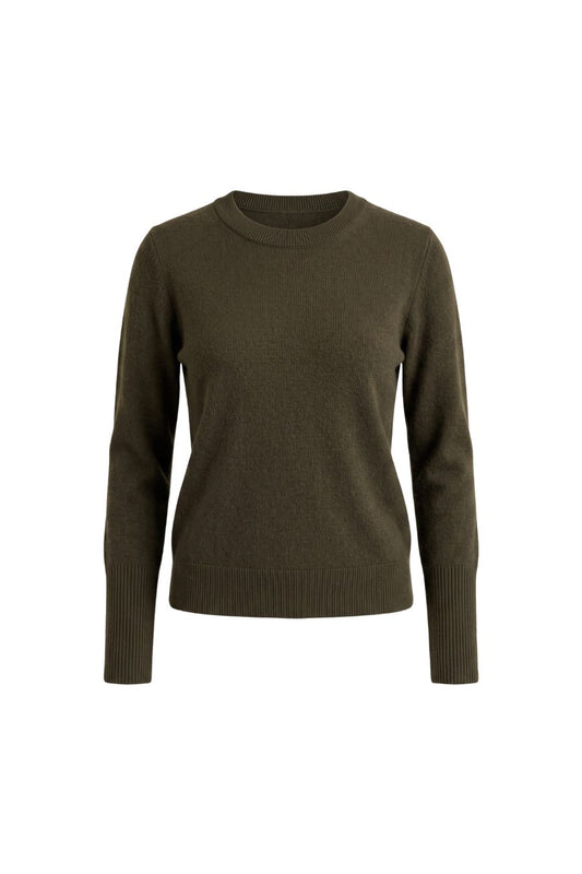 Solid Lean Lines Sweater in Olive
